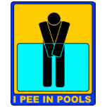 I PEE IN POOLS t-shirts