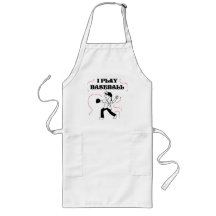 I Play Baseball- Girl Tshirts and Gifts Aprons