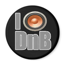 I PLAY DnB Drum and Bass music shirts and gear Fridge Magnet