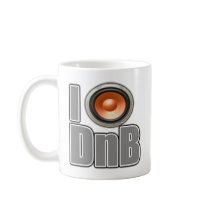 I PLAY DnB Drum and Bass music shirts and gear Coffee Mug