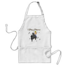 I Play Piano T-shirts and Gifts Aprons