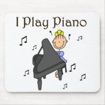 I Play Piano T-shirts and Gifts Mousepad