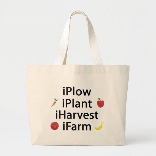 I Plow plant harvest farm with fruits Bags