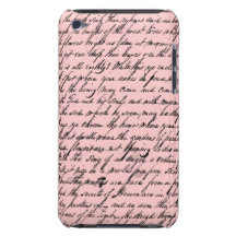 I Pod touch with victorian poem iPod Touch Case-Mate Case