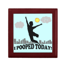 I Pooped aujourd'hui Boîte À Bijoux