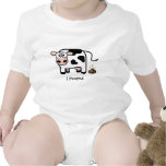I Pooped - Funny Pooping Cow Infant Bodysuits