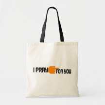 I pray for you 3 Noir Orange Sac