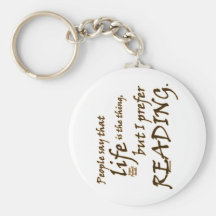 I Prefer Reading Keychain