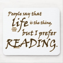 I Prefer Reading Mousepad
