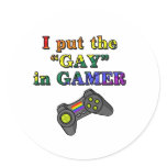 I put the GAY in Gamer stickers