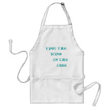 I PUT THE ICING ON THE CAKE APRONS