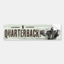 I Quarterback! Bumpersticker Bumper Sticker