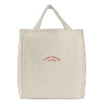 I read banned books! Embroidered Bag embroidered bags