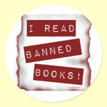 I read banned books! stickers