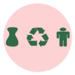 I Recycle Boys-Men stickers