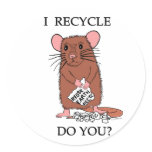I Recycle, Do You? stickers
