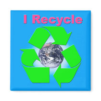 i recycle fridge magnet