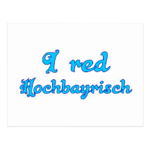 I red Hochbayrisch Bayern Bavaria Postkarten