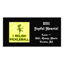 I Relish Pickleball Shirts & Gifts Personalized Photo Card