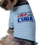I rep cuba dog tee shirt