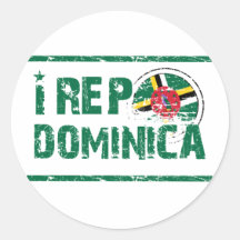 I rep Dominica Stickers