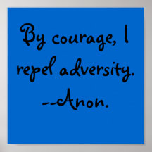 I Repel Adversity Poster