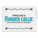 I Rescued a Border Collie (Male Dog) Cards