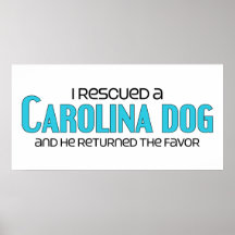 I Rescued a Carolina Dog (Male Dog) Print