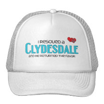 I Rescued a Clydesdale (Male Horse) Mesh Hats