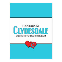 I Rescued a Clydesdale (Male Horse) Postcards