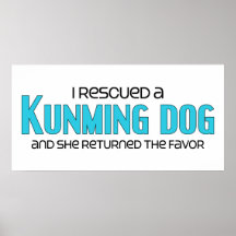 I Rescued a Kunming Dog (Female Dog) Poster