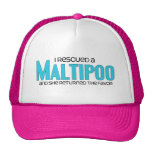 I Rescued a Maltipoo (Female) Dog Adoption Design Mesh Hats