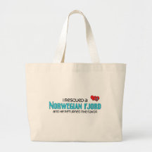 I Rescued a Norwegian Fjord (Male Horse) Canvas Bag
