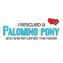 I Rescued a Palomino Pony (Female Pony) Photo Cut Out