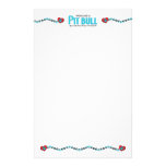I Rescued a Pit Bull (Female Dog) Custom Stationery