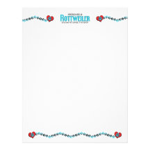 I Rescued a Rottweiler (Female Dog) Letterhead