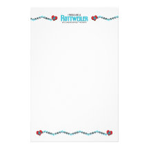 I Rescued a Rottweiler (Female Dog) Stationery Design