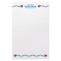 I Rescued an American Bulldog (Male Dog) Stationery Paper