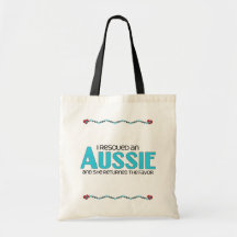 I Rescued an Aussie (Female Dog) Bags