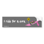I Ride For A Cure Bumper sticker bumper stickers