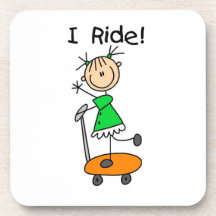 I Ride - Girl on Scooter Coaster