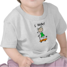 I Ride - Girl on Scooter Shirts