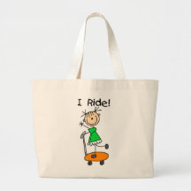 I Ride - Girl on Scooter Tote Bag