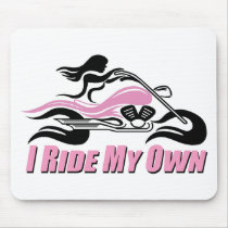 I Ride My Own w/ Pink Accents Mouse Mats