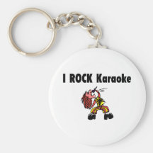 I Rock Karaoke Keychain