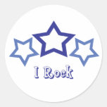 I Rock Round Sticker