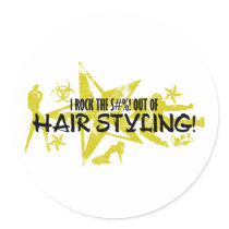 I ROCK THE S#%! - HAIR STYLING STICKER