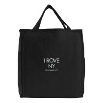 I ROVE NY Embroidered Tote Bag