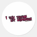 I Ruin Dreams Not Nightmares - emo halloween rock Round Sticker