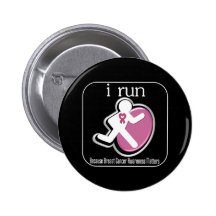 i Run Because Breast Cancer Matters Button